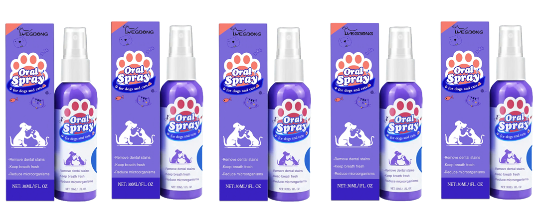 Pet Dental Spray – Fresh Breath & Tartar Control for Dogs & Cats