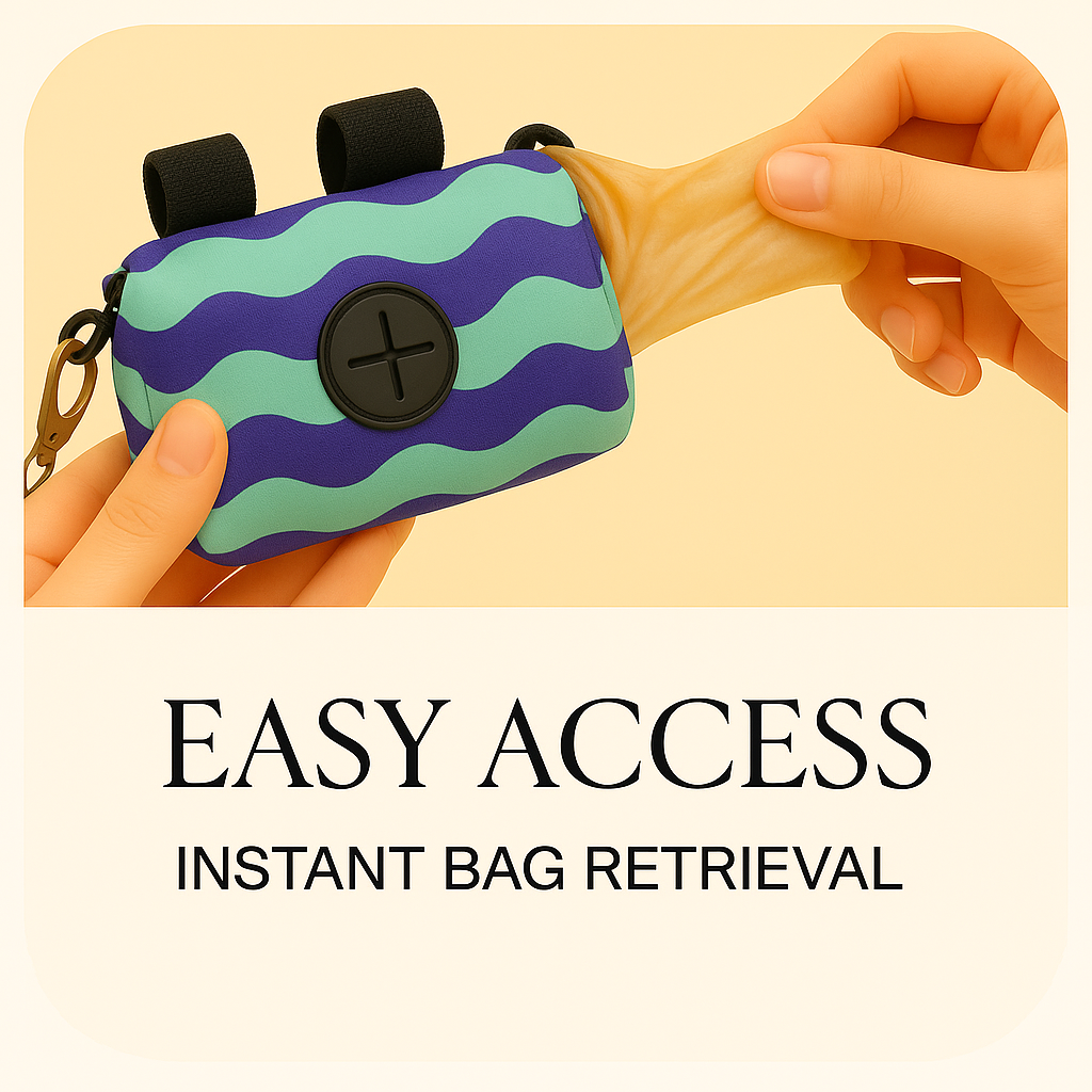 Dog Waste Bag Dispenser – Eco-Friendly Portable Poop Bag Holder