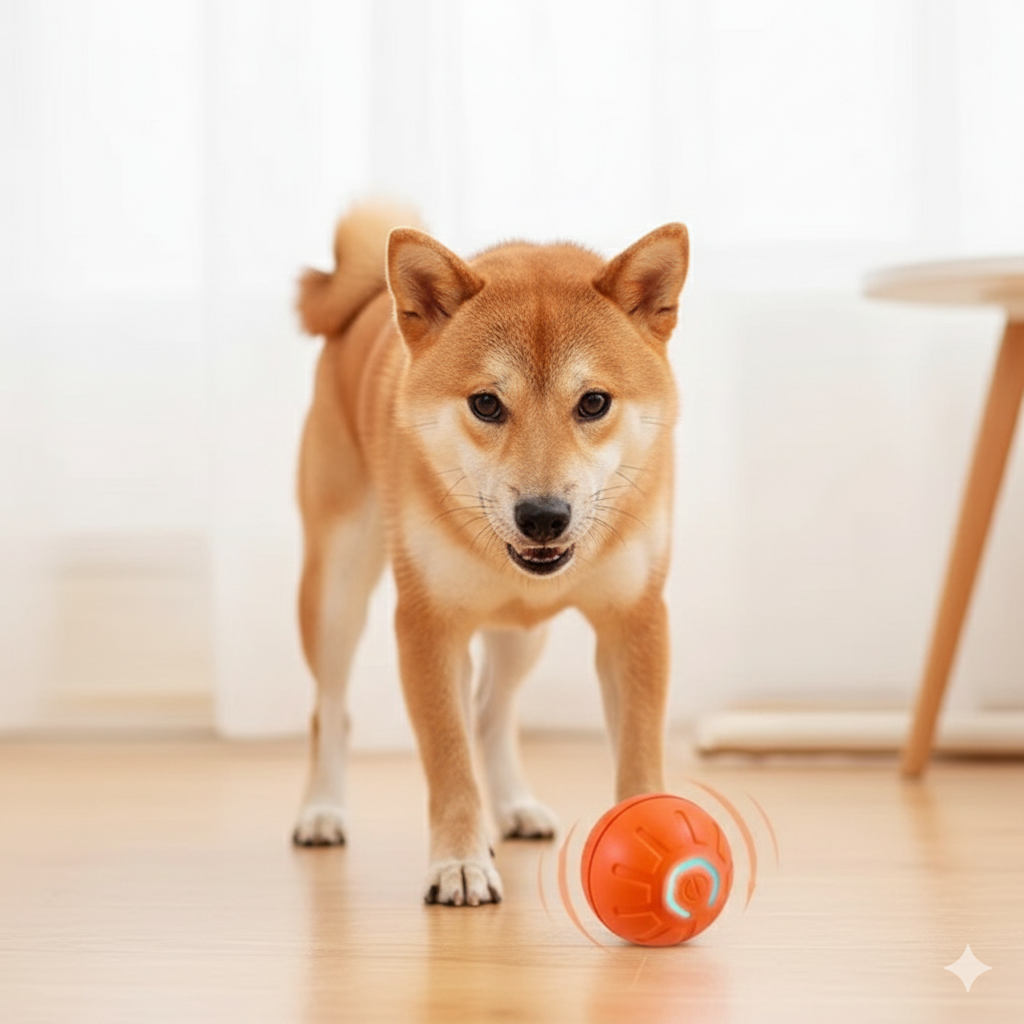 Electronic Pet Toy Ball – USB Rechargeable Interactive Moving Ball for Dogs & Cats