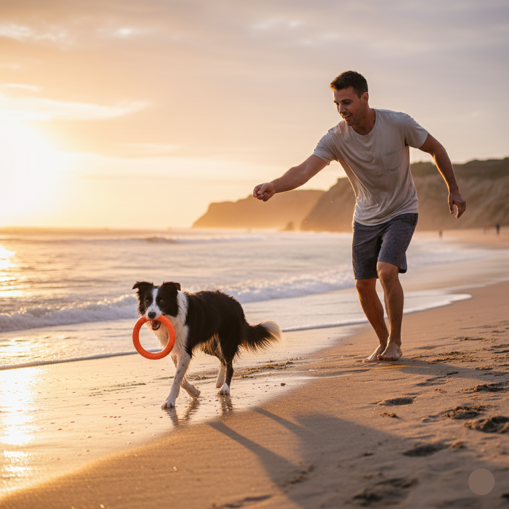 Dog Ring Toy – Indestructible Flying Disc for Fetch & Training