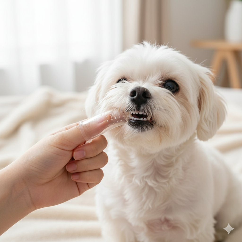 Soft Pet Finger Toothbrush – Dental Care & Teeth Cleaning for Dogs & Cats