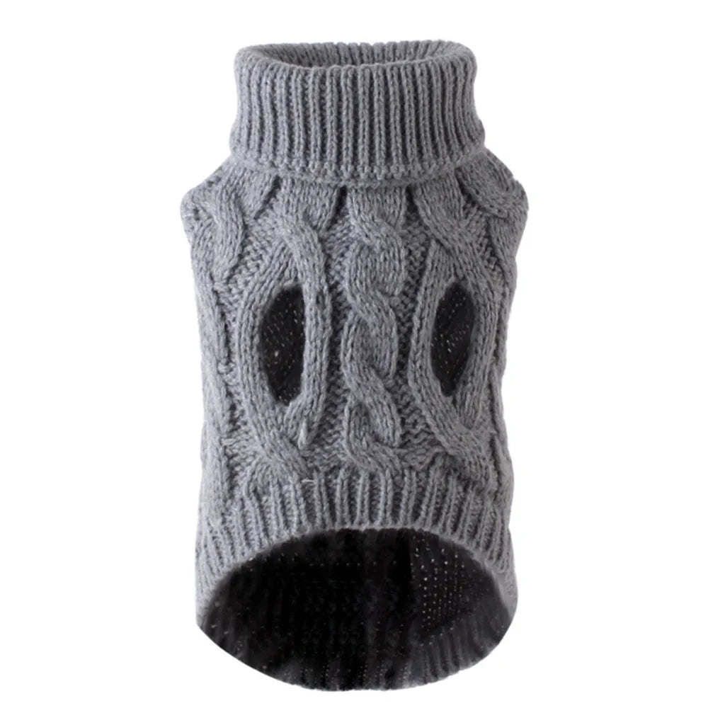 Dog Sweater – Warm Knitted Winter Clothing for Small Pets