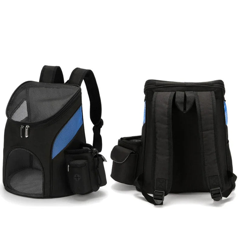 Breathable Mesh Dog Backpack – Foldable Large Capacity Pet Carrier