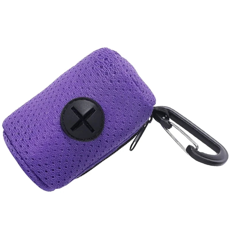 Distributeur de sacs à déjections pour chiens – support pratique pour sacs ramasse-crottes, outil de nettoyage portable pour promenades.