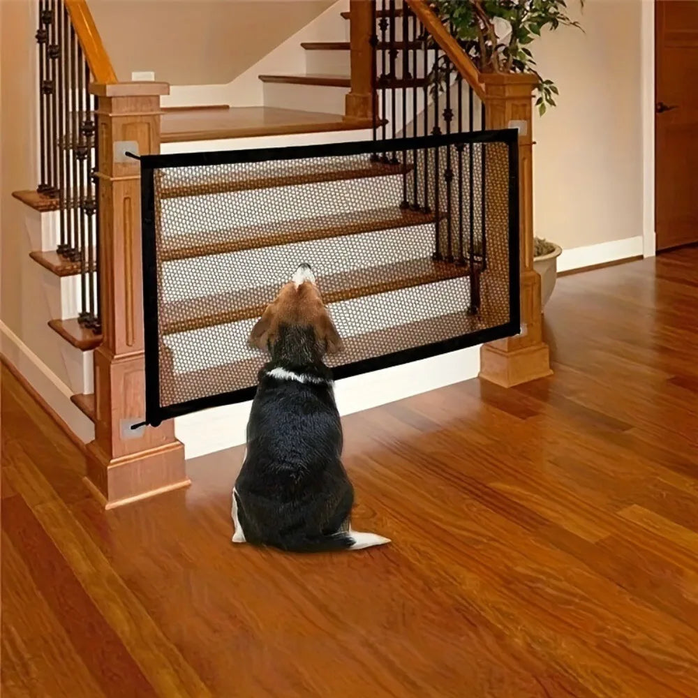 Foldable Dog Safety Fence – Portable Pet Barrier for Indoor & Outdoor