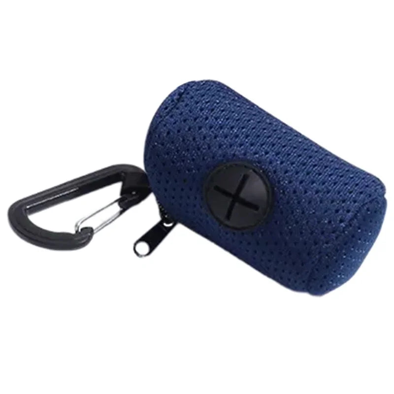 Distributeur de sacs à déjections pour chiens – support pratique pour sacs ramasse-crottes, outil de nettoyage portable pour promenades.