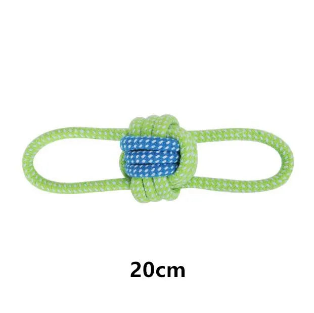Jouets en corde de coton pour chien – interactifs, à mâcher et nettoyage des dents