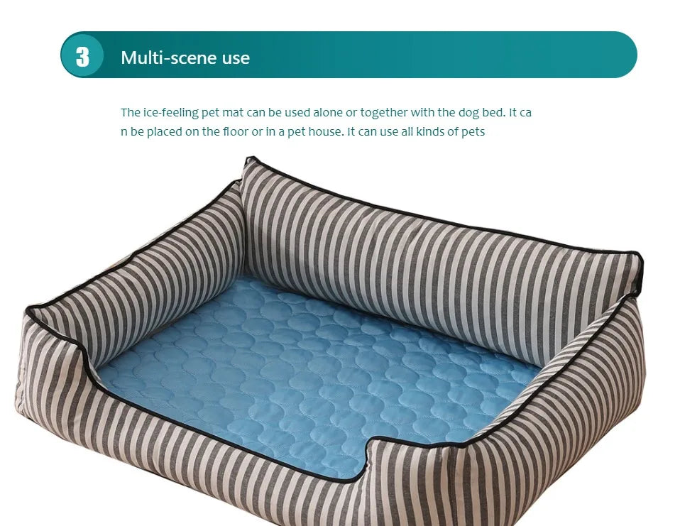 Tapis rafraîchissant pour chien et chat – couverture d’été durable, taille XL