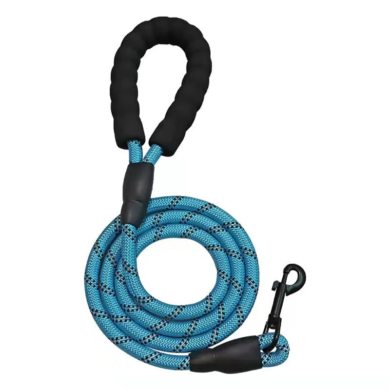 Reflective Dog Leash 1.5m – Comfortable Nylon Lead for Small, Medium & Large Dogs