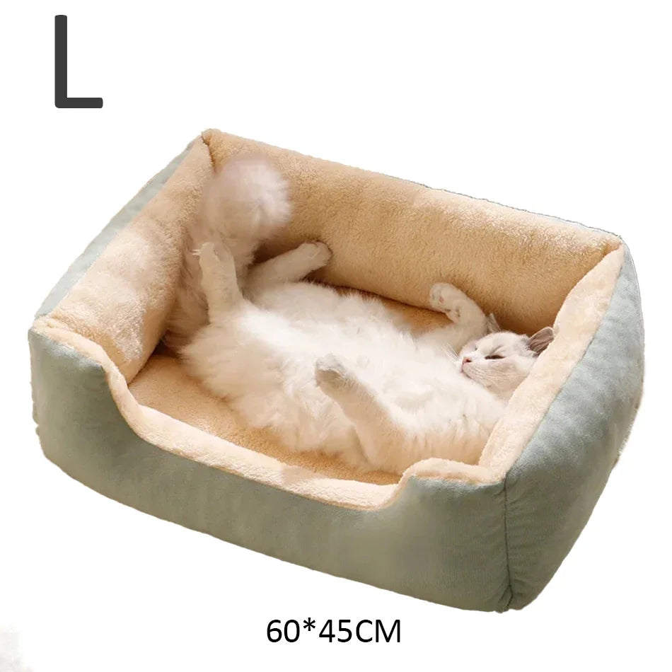 Lit pour animaux – panier et coussin douillet pour chats, chatons et petits chiens, accessoire de maison confortable pour le repos.