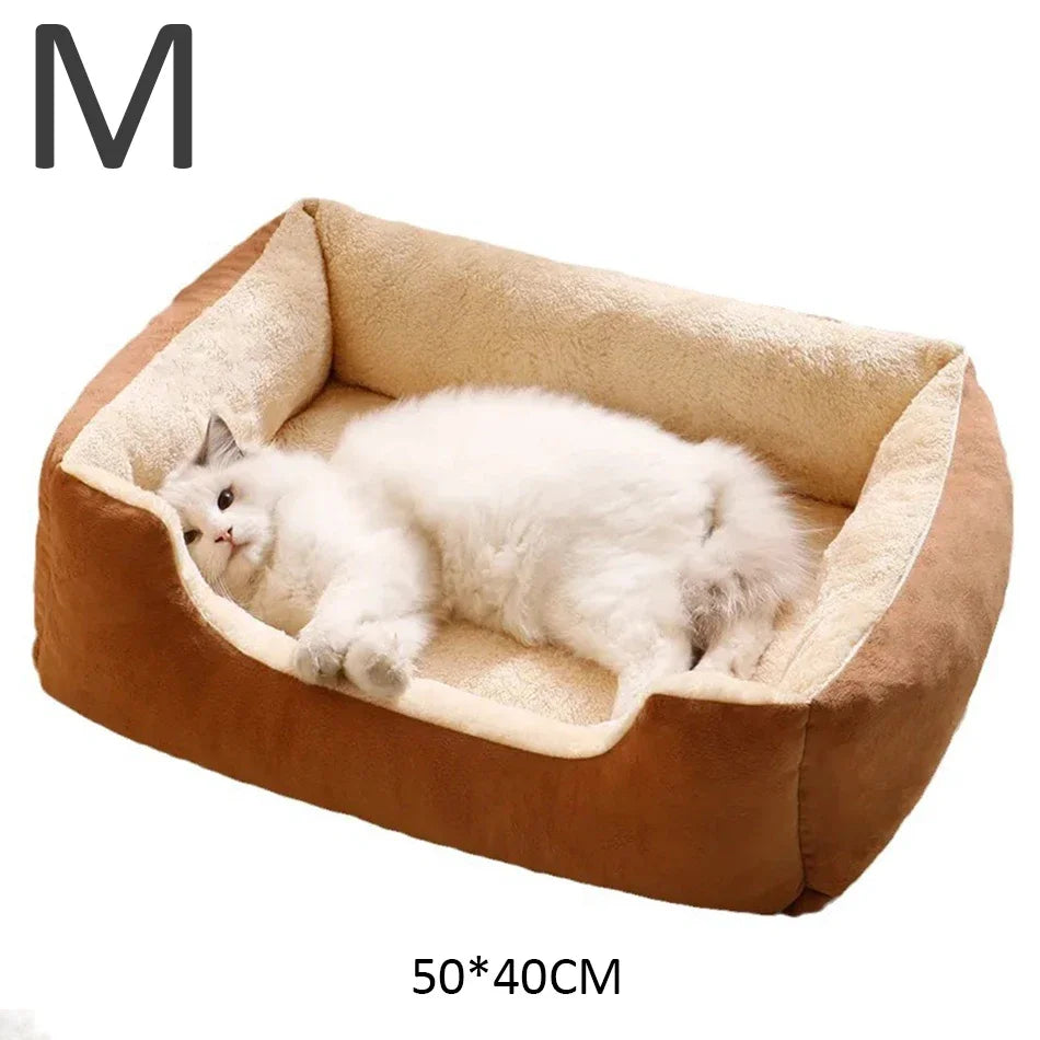 Lit pour animaux – panier et coussin douillet pour chats, chatons et petits chiens, accessoire de maison confortable pour le repos.