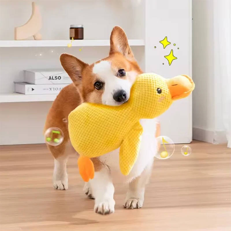 Stomping Duck Dog Toy – Bite Resistant Plush Interactive Toy for Large Dogs