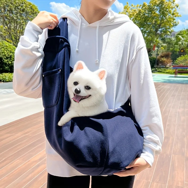 Portable Pet Carrier Bag – Breathable Foldable Shoulder Bag for Small Dogs & Cats