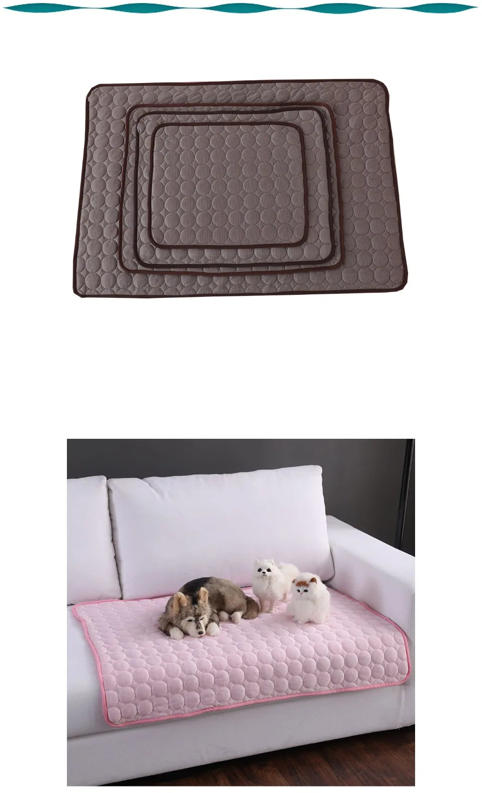 Tapis rafraîchissant pour chien et chat – couverture d’été durable, taille XL