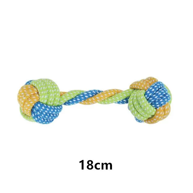 Jouets en corde de coton pour chien – interactifs, à mâcher et nettoyage des dents
