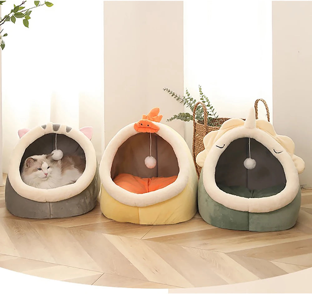 Coussin lavable pour animaux – tapis et panier douillet pour chats et petits chiens, chaud et moelleux, idéal comme niche, lit ou maison pour l’hiver.