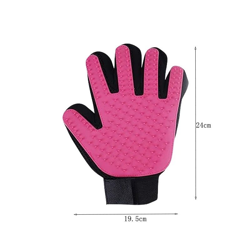 Pet Grooming Gloves – Durable Hair Removal Gloves for Dogs & Cats