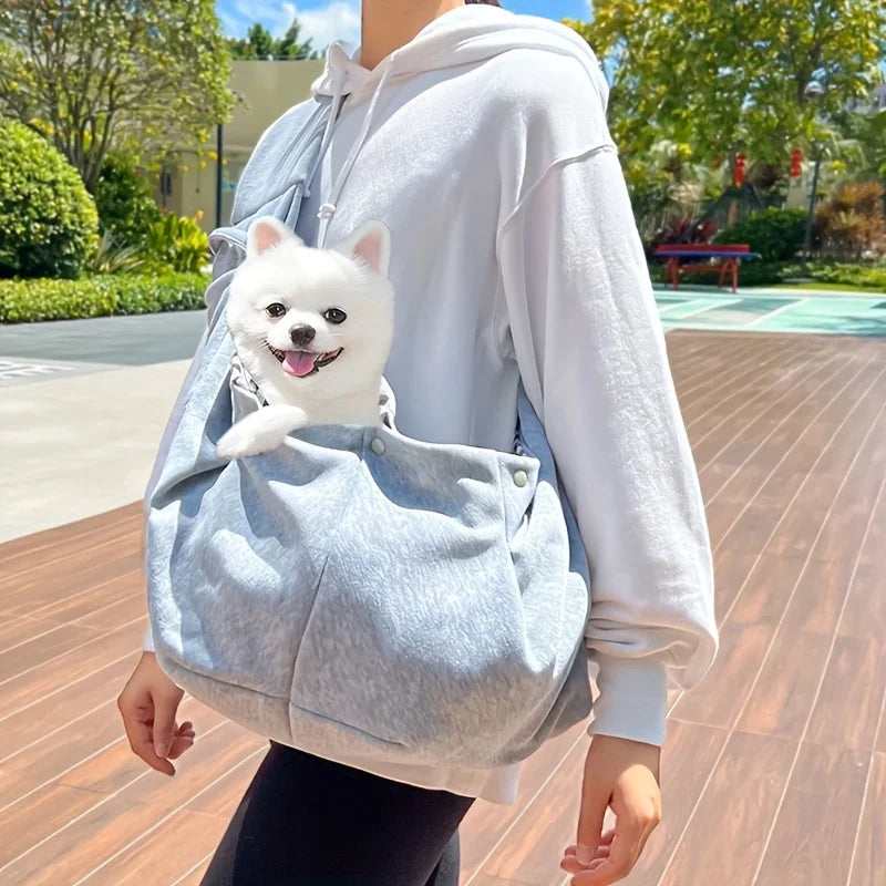 Portable Pet Carrier Bag – Breathable Foldable Shoulder Bag for Small Dogs & Cats