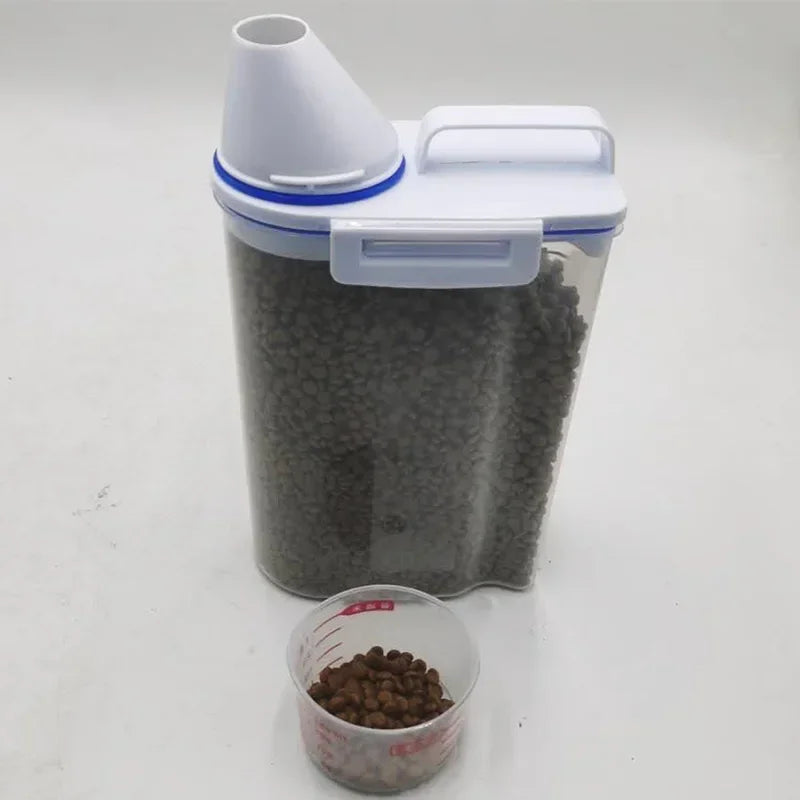Conteneur hermétique pour croquettes – boîte de rangement avec doseur 1,5 kg / 2 kg