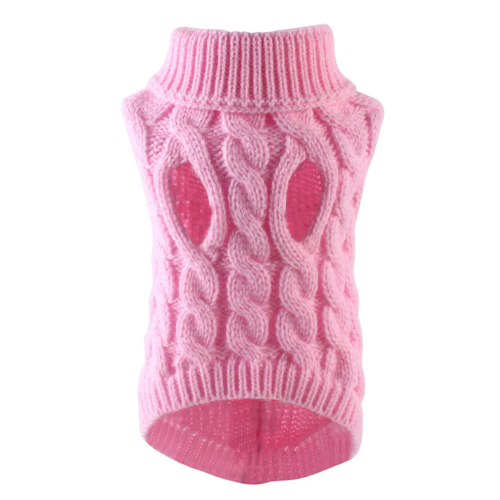 Dog Sweater – Warm Knitted Winter Clothing for Small Pets