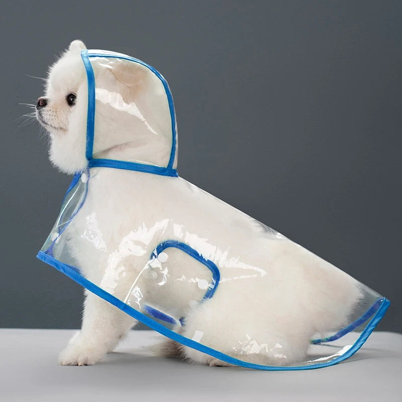 Transparent Dog Raincoat – Waterproof Windproof Jacket for All Dog Sizes
