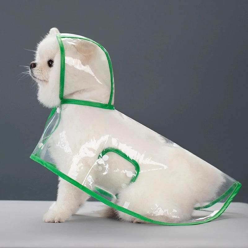 Transparent Dog Raincoat – Waterproof Windproof Jacket for All Dog Sizes
