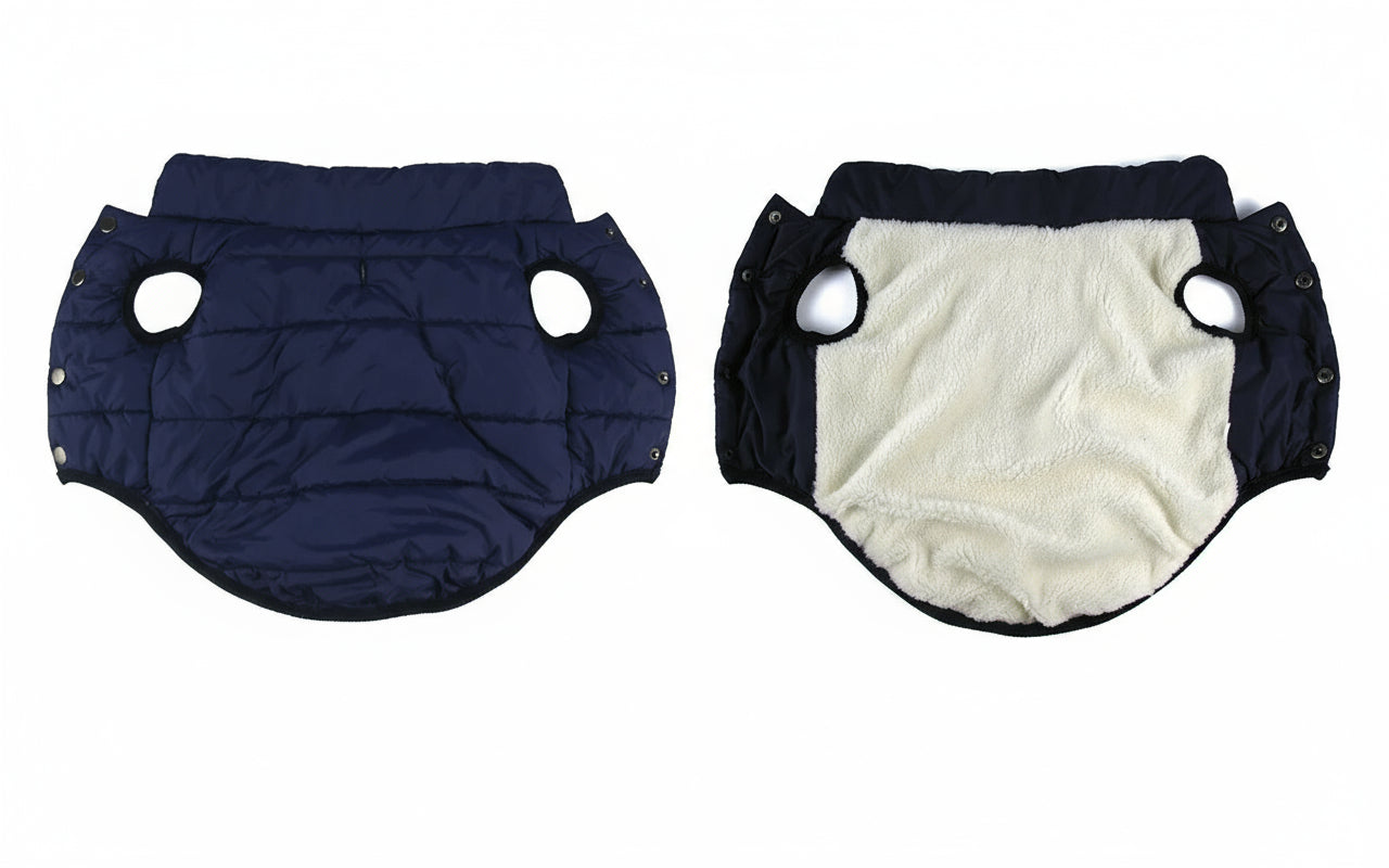 Winter Dog Jacket – Warm Fleece-Lined Outdoor Coat for Cold Weather