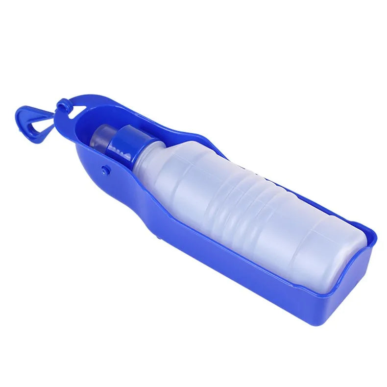 Portable Pet Water Bottle 250ml/500ml – Foldable Travel Drinking Bowl for Dogs