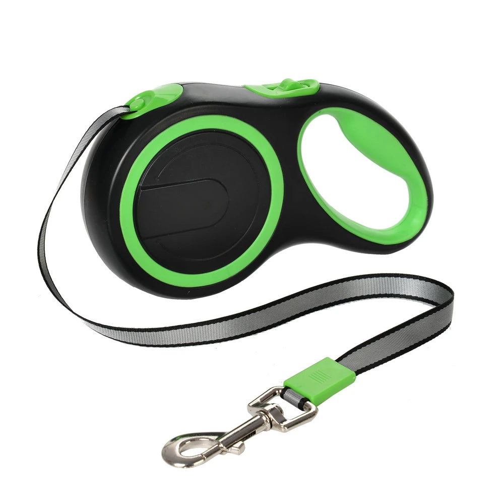Retractable Dog Leash – Automatic Extending Nylon Rope for Small & Large Dogs