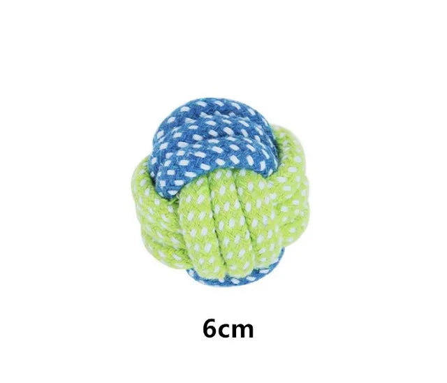 Jouets en corde de coton pour chien – interactifs, à mâcher et nettoyage des dents