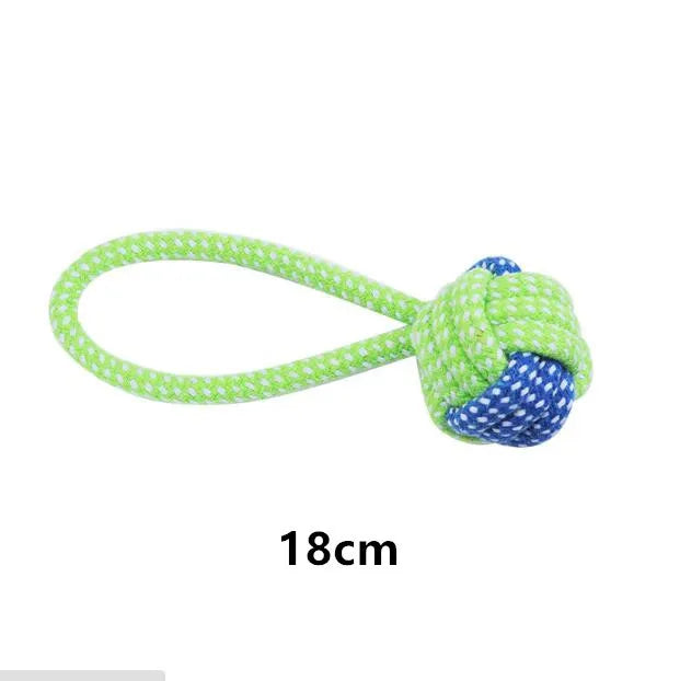 Jouets en corde de coton pour chien – interactifs, à mâcher et nettoyage des dents