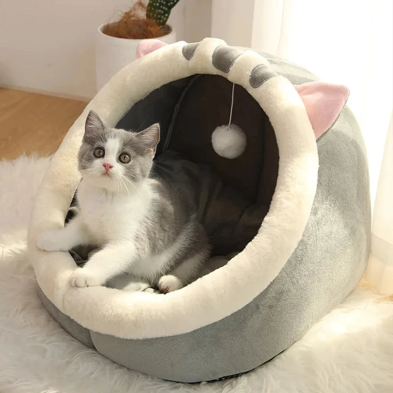 Coussin lavable pour animaux – tapis et panier douillet pour chats et petits chiens, chaud et moelleux, idéal comme niche, lit ou maison pour l’hiver.