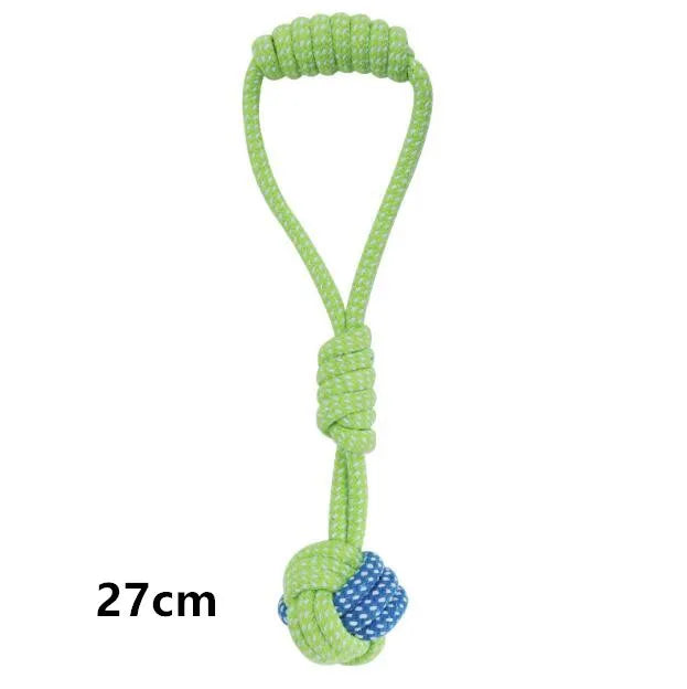 Jouets en corde de coton pour chien – interactifs, à mâcher et nettoyage des dents