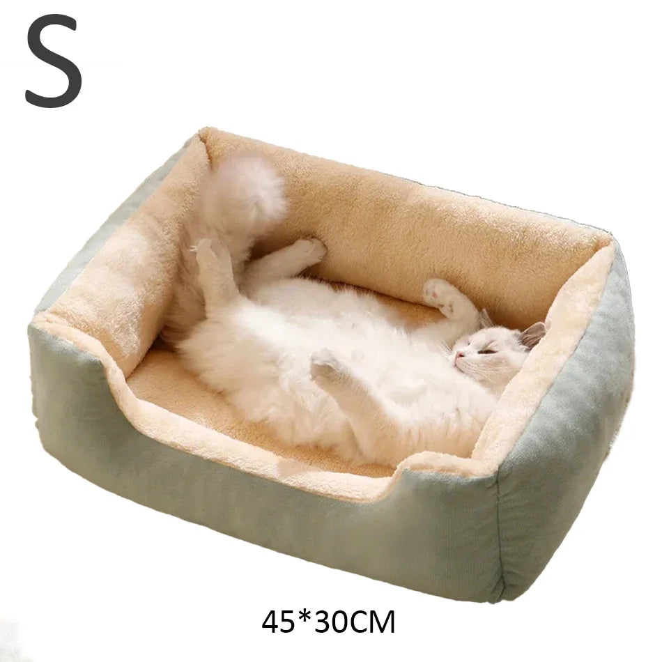 Lit pour animaux – panier et coussin douillet pour chats, chatons et petits chiens, accessoire de maison confortable pour le repos.