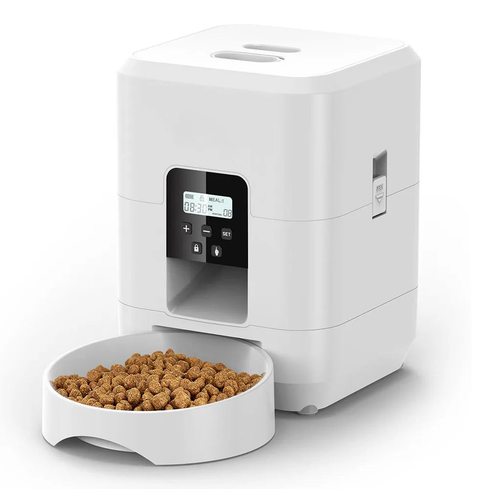 Smart Automatic Pet Feeder – Timed Portion Control Food Dispenser for Cats & Dogs