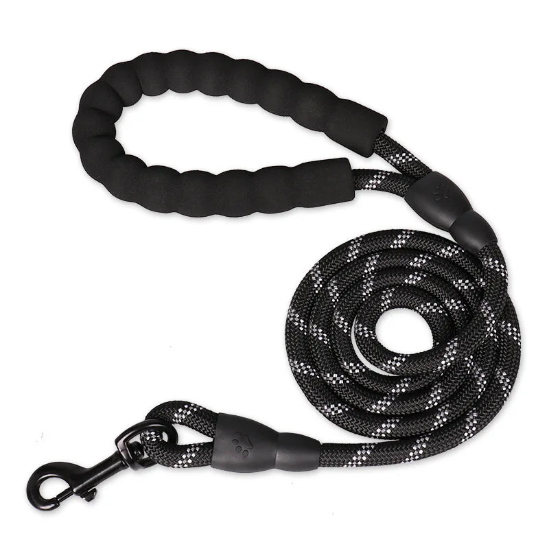 Laisse solide pour chien – renforcée avec poignée souple, 120 à 300 cm