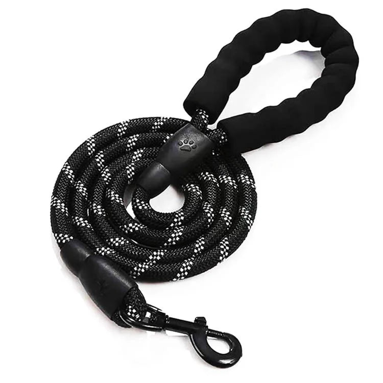 Reflective Dog Leash 1.5m – Comfortable Nylon Lead for Small, Medium & Large Dogs