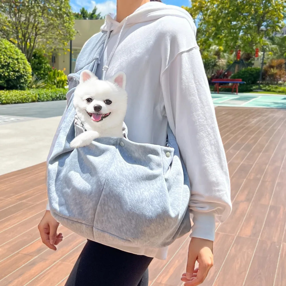 Portable Pet Carrier Bag – Breathable Foldable Shoulder Bag for Small Dogs & Cats