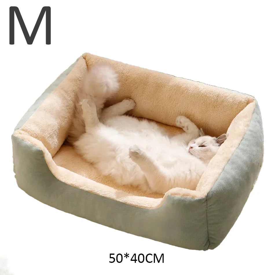 Lit pour animaux – panier et coussin douillet pour chats, chatons et petits chiens, accessoire de maison confortable pour le repos.