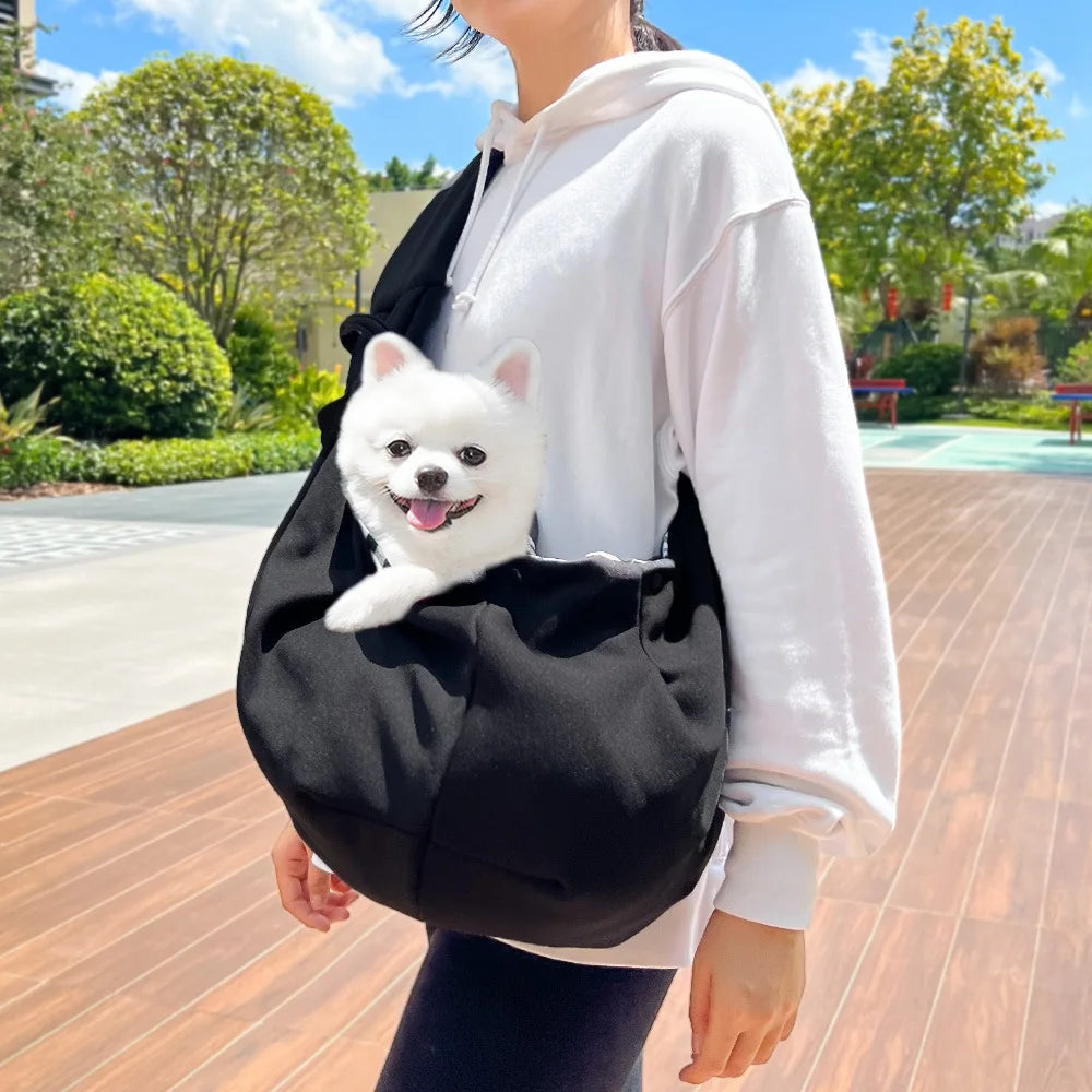 Portable Pet Carrier Bag – Breathable Foldable Shoulder Bag for Small Dogs & Cats