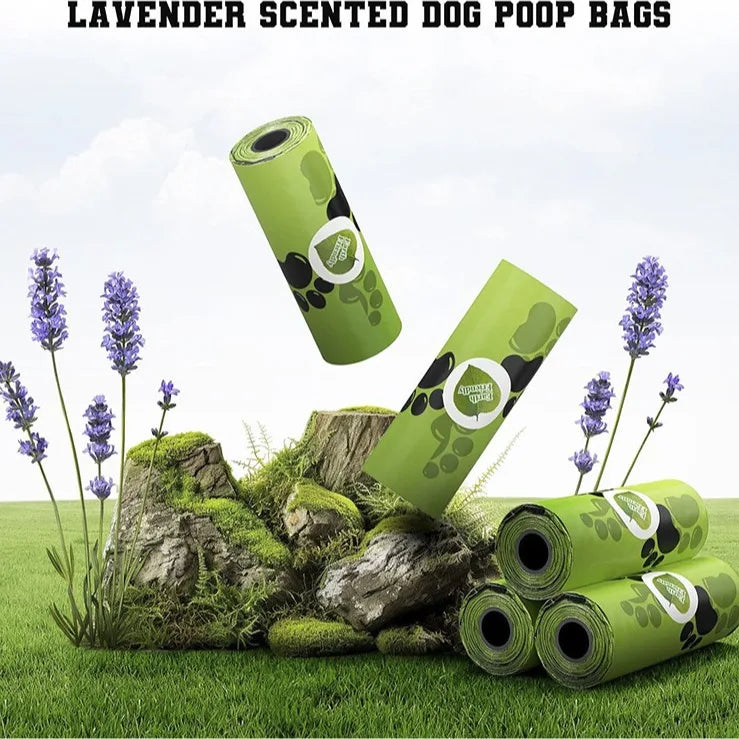 Sacs à déjections pour chiens – rouleaux de sacs solides pour chiots et chiens, pratiques pour ramasser et jeter les excréments.
