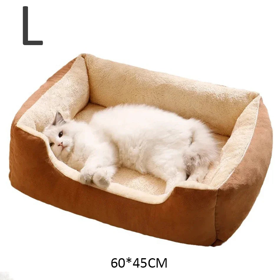 Lit pour animaux – panier et coussin douillet pour chats, chatons et petits chiens, accessoire de maison confortable pour le repos.