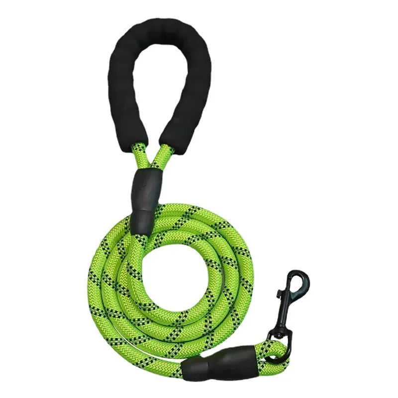 Reflective Dog Leash 1.5m – Comfortable Nylon Lead for Small, Medium & Large Dogs