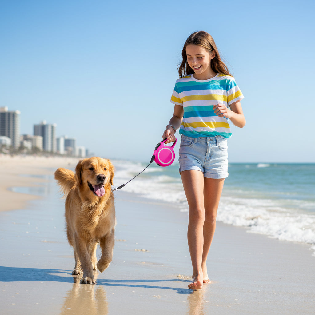 Retractable Dog Leash – Automatic Extending Lead for Small & Medium Dogs