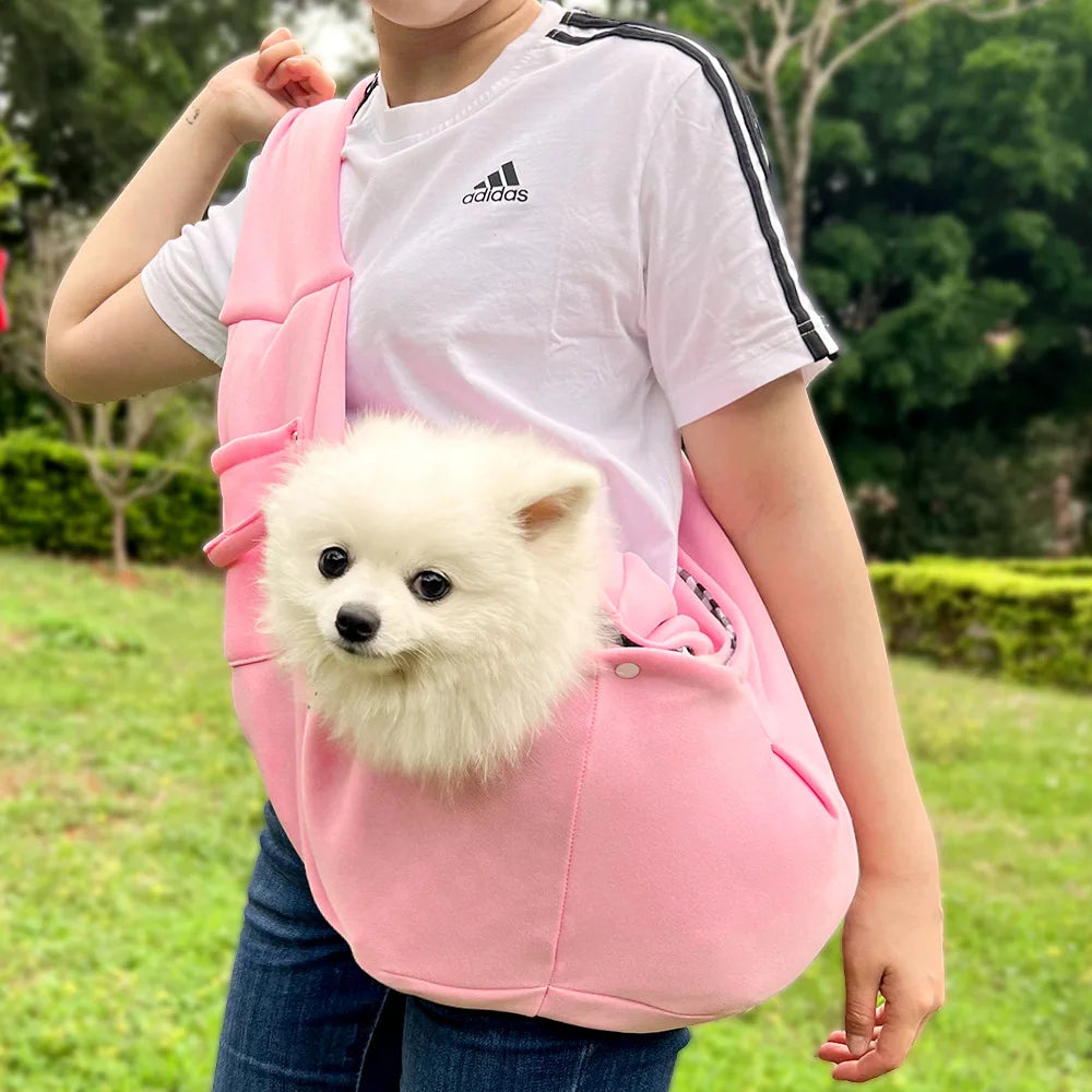 Portable Pet Carrier Bag – Breathable Foldable Shoulder Bag for Small Dogs & Cats