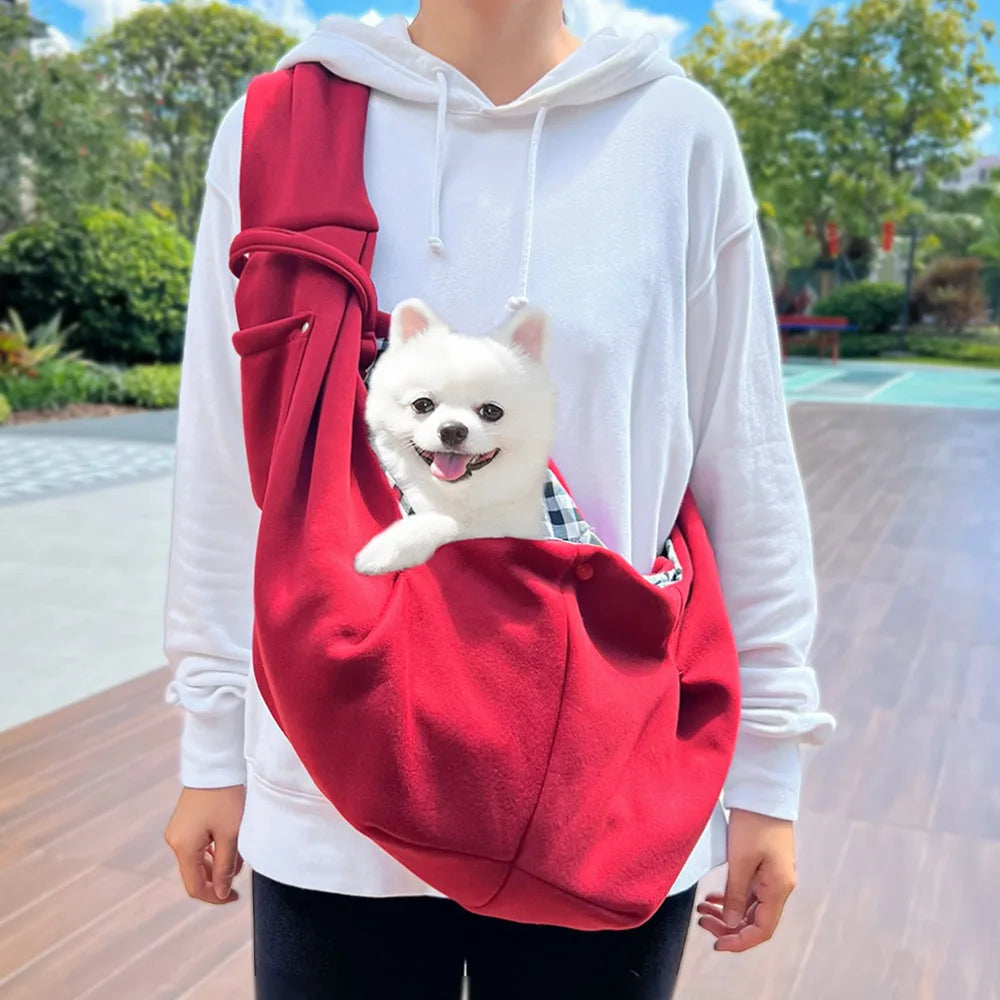 Portable Pet Carrier Bag – Breathable Foldable Shoulder Bag for Small Dogs & Cats