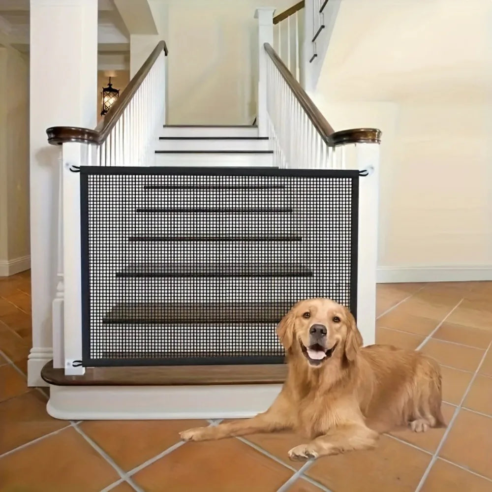 Foldable Dog Safety Fence – Portable Pet Barrier for Indoor & Outdoor
