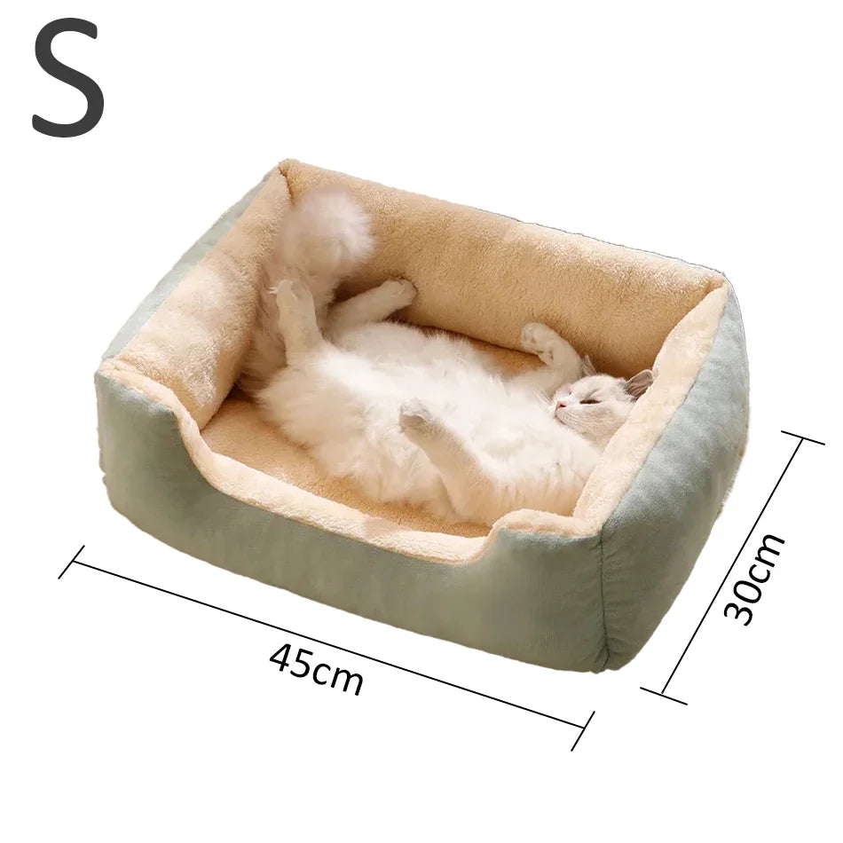 Lit pour animaux – panier et coussin douillet pour chats, chatons et petits chiens, accessoire de maison confortable pour le repos.