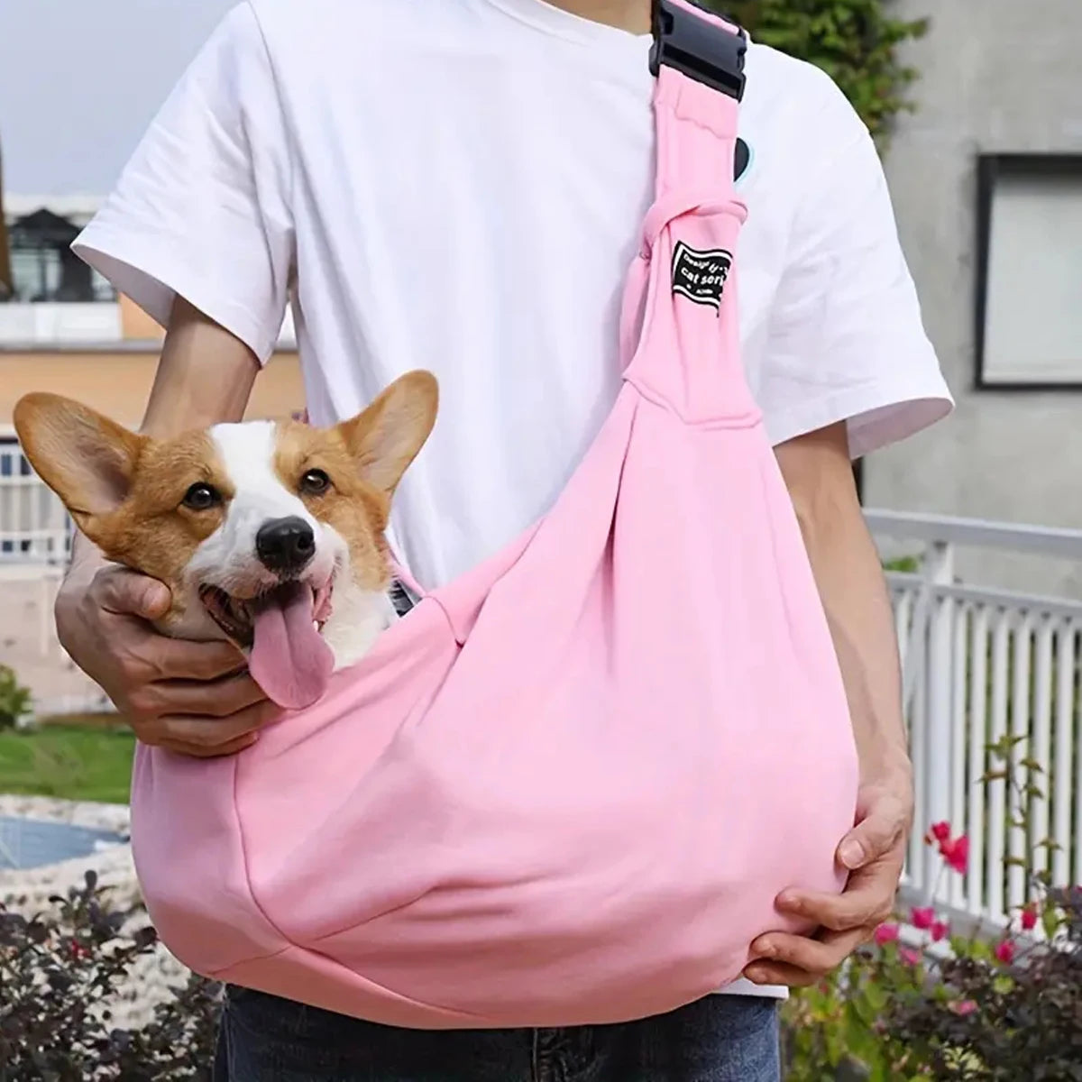 Adjustable Dog Carrier Bag – Comfortable Sling Shoulder Bag for Small Dogs