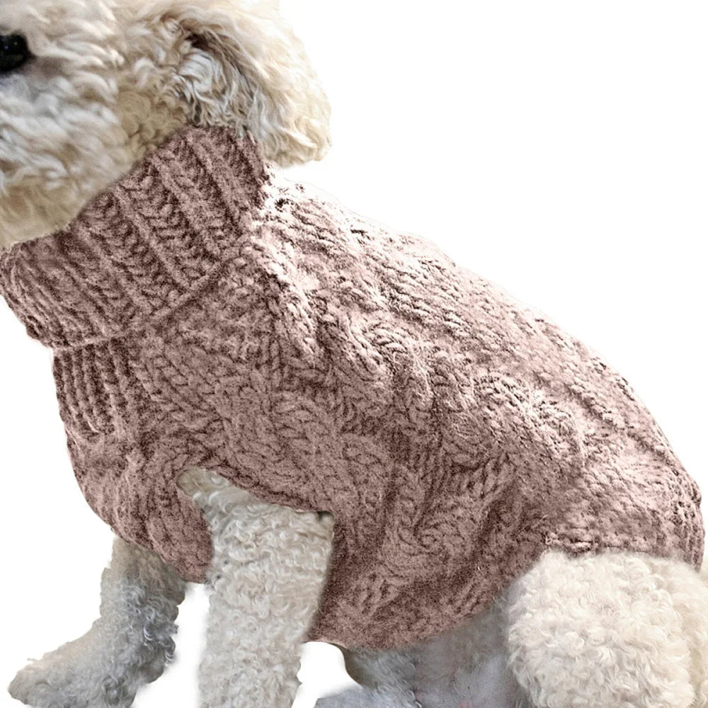 Dog Sweater – Warm Knitted Winter Clothing for Small Pets